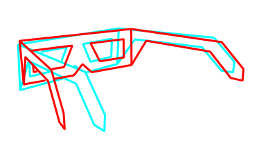 Abb 13: Brille seitlich, Stereo Brille40 Stereo