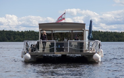 mobiles Hausboot auf dem Siljansee