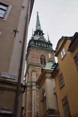 Turm der Tyska Kyrkan (deutsche Kirche) in Gamla Stan